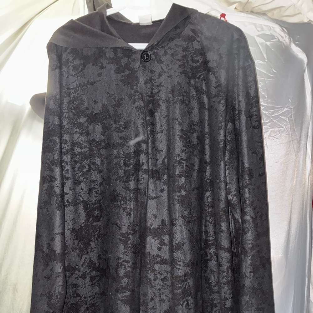 Spirit Black Velvet Hooded Cape